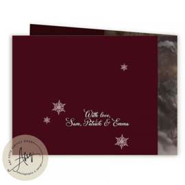 A Polar Bear Christmas  – Sprookjes Kerstkaart met Eigen Foto