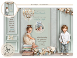 Sprookjes Geboortekaartje GB626 DD Blue