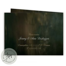 Droom Geboortekaartje met Botanische Bloem en Eigen Foto - GB059