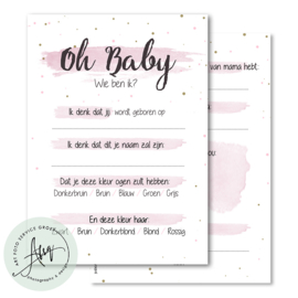 Oh baby - Baby Voorspellingen  - (20 invulkaarten)