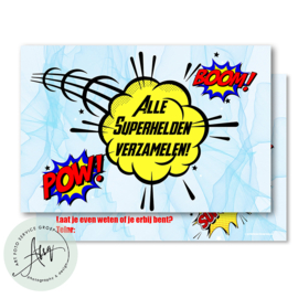 Kinderfeest  uitnodigingen  (8 Invulkaarten)