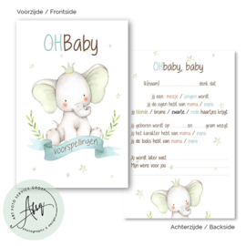 Baby Fantje - Baby Voorspellingen  - (20 invulkaarten)