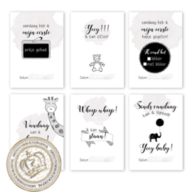 B2B - Milestone Baby cards - Hello little me 