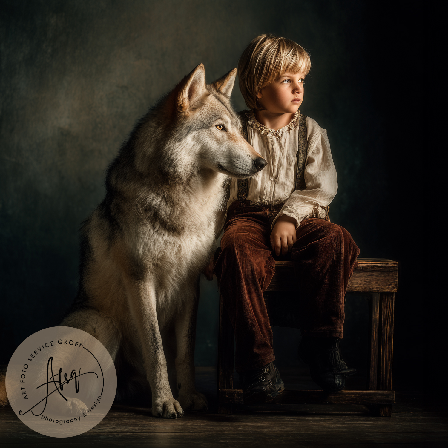 Digitale Droomfoto (Fine art) - The Wolf...