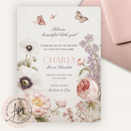 Geboortekaartjes zonder foto