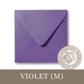 Parelmoer envelop - Violet
