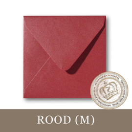 Parelmoer envelop - Rood