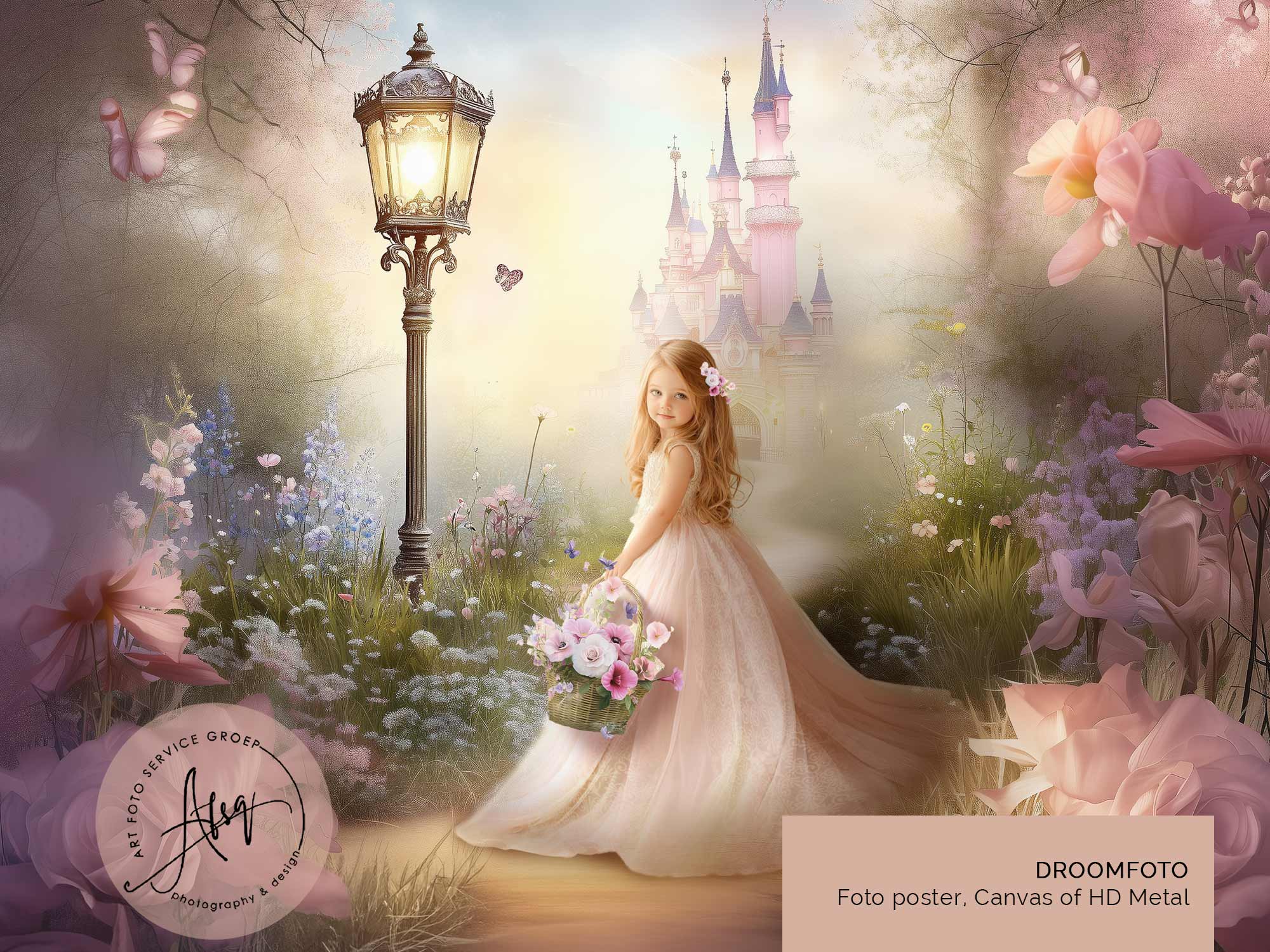 Digitale Droomfoto - Flowers and butterflies...