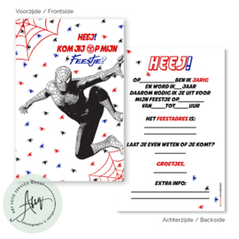 Kinderfeest  uitnodigingen  (8 Invulkaarten)