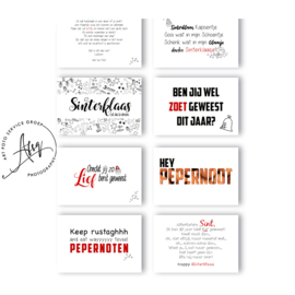 LMSK003 - Sinterklaas wenskaarten Set