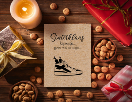 LMSK008 - Sinterklaaskaarten met wenskaarten met een kraft uitstraling