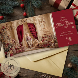 The Christmas Playroom – Sprookjes Kerstkaart met Eigen Foto