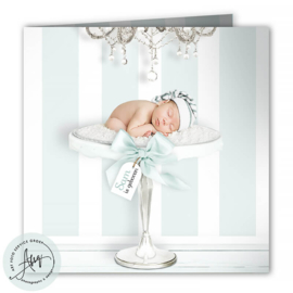 Droom geboortekaartje jongen met elegante details - GB031B