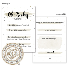 Oh Baby! Baby Voorspellingen  BSG409 (Set van 20 stuks)