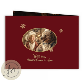 Let’s Bake Christmas Cookies  – Sprookjes Kerstkaart met Eigen Foto