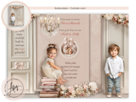 Sprookjes Geboortekaartje GB626 DD Pink