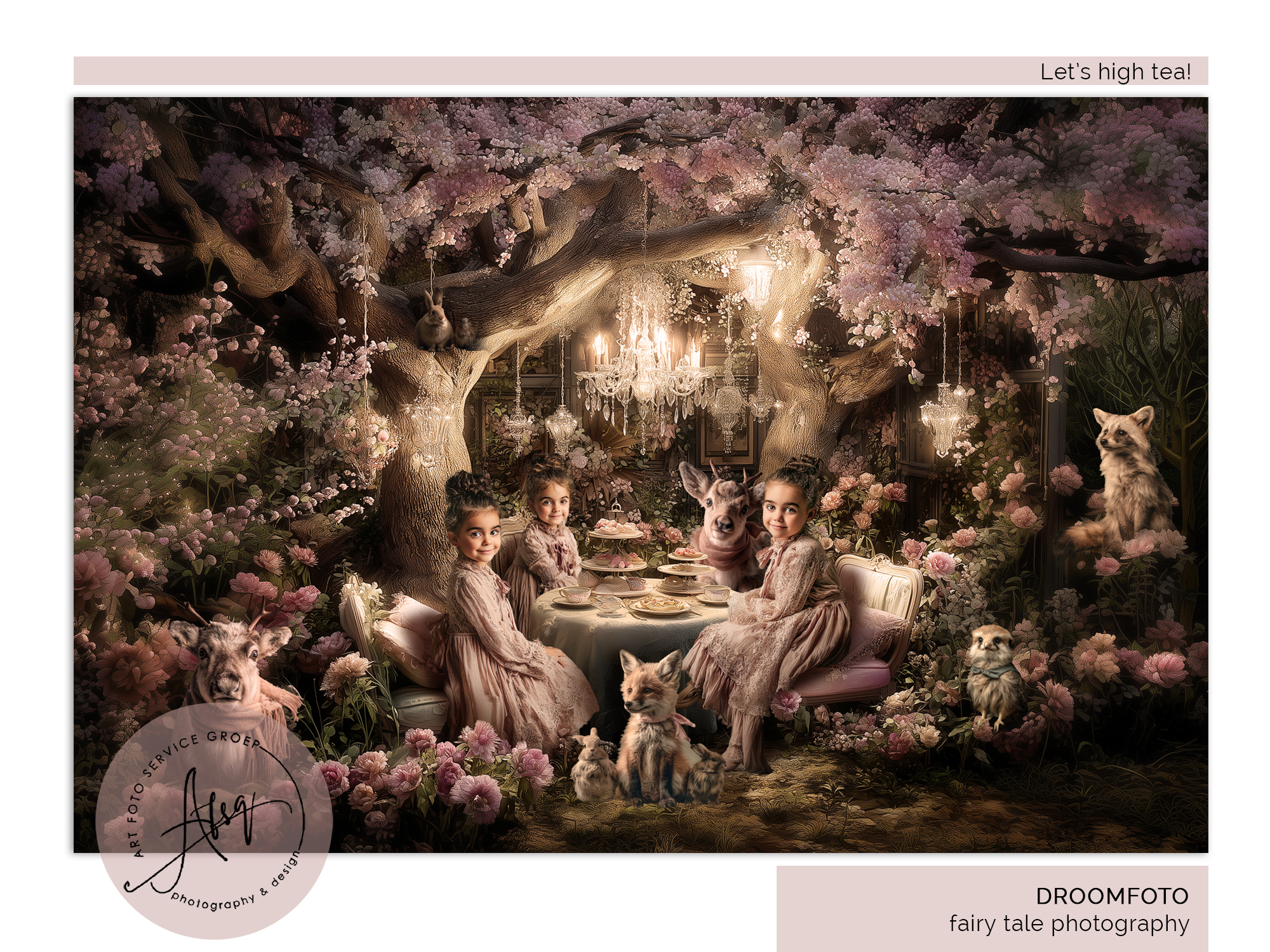 Digitale Droomfoto (Fine art) - Let's high tea!