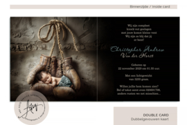 Art Exclusive - Droom Geboortekaartje – Onze Kleine Bokser GB371