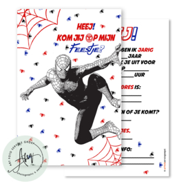 Kinderfeest  uitnodigingen  (8 Invulkaarten)