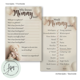 Little bear - Baby Voorspellingen  - (20 invulkaarten)