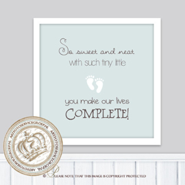 Printable poster - Little feet