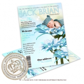 Baby Magazine Cover GB388 Blue