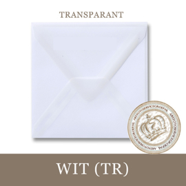 Transparante envelop - Wit