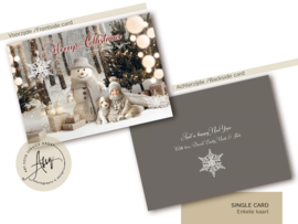 The Snowman – Sprookjes Kerstkaart met Eigen Foto