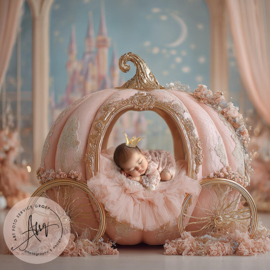 Digitale Droomfoto - The Fairytale Pumpkin Princess -IW353