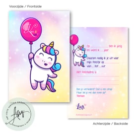 Kinderfeest  uitnodigingen  (8 Invulkaarten)