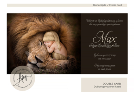 Droom geboortekaartje met eigen foto - The Lion King - GB221