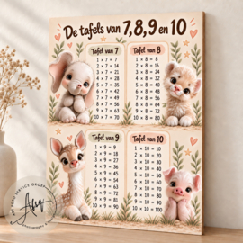 A3 Tafel Poster Set | 3 posters van 30x40 cm