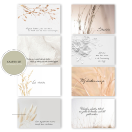 ASWK021 - Condoleance kaartenset 8 stuks