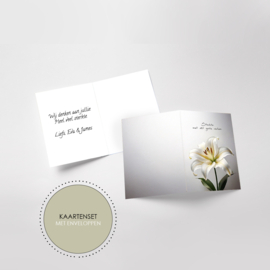ASWK025 - Condoleance kaartenset 8 stuks