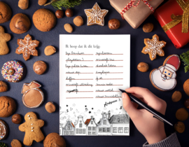 LMSK006 - Sinterklaas verlanglijstje 8 stuks.