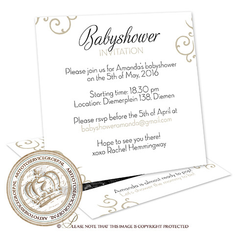 Hedendaags Babyshower kaart BS011 | Babyshower uitnodigingen | Sprookjes EI-12