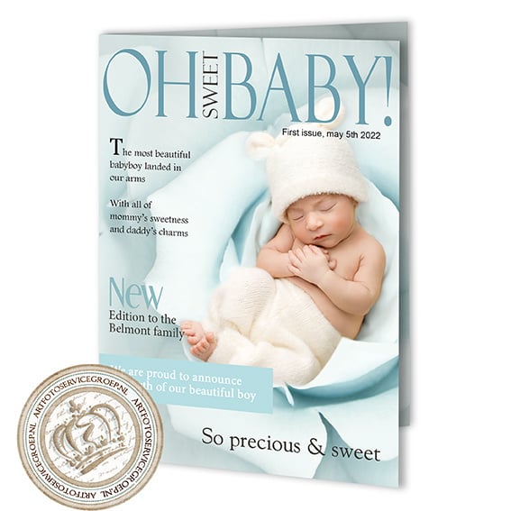 Baby Magazine cover GB386 FC2 Blue