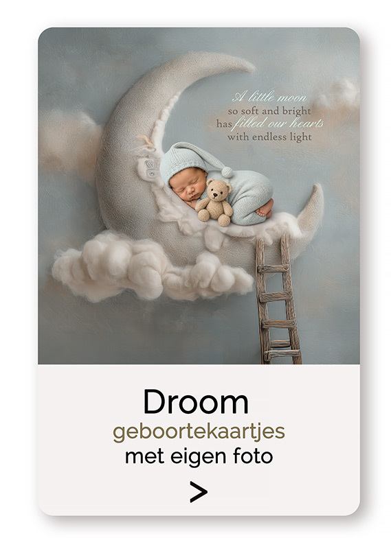 Droomgeboortekaartjes met eigen foto
