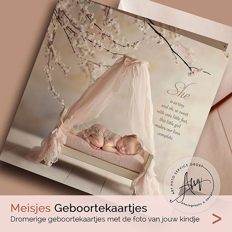 Geboortekaartjes voor meisjes