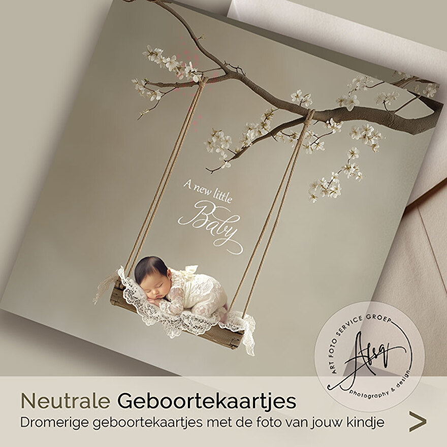 Neutrale geboortekaartjes