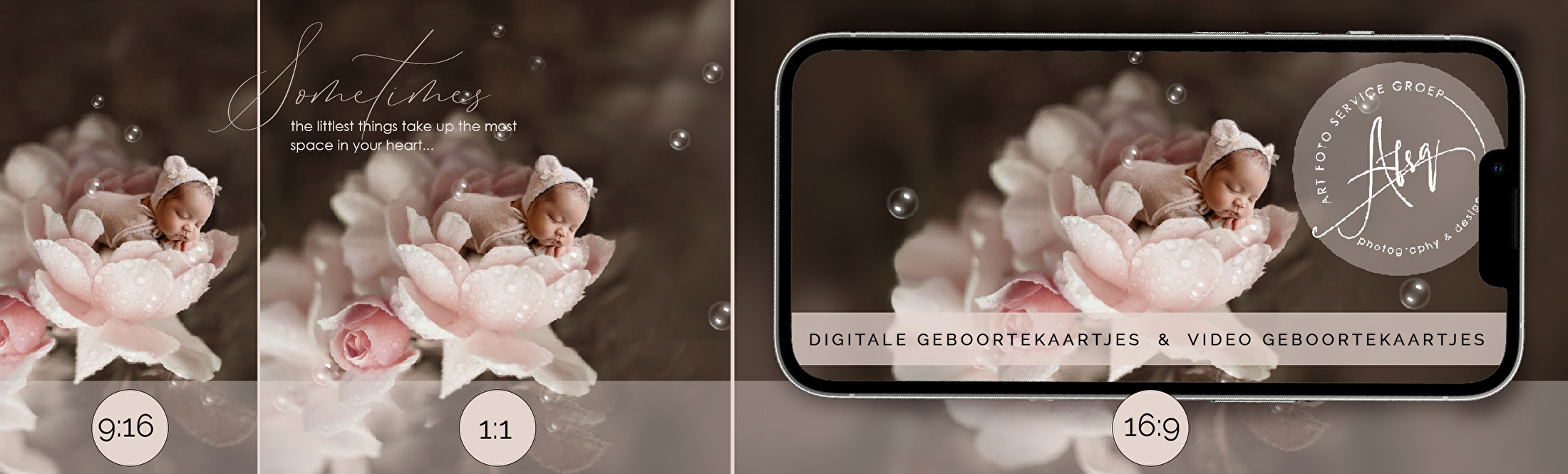 Digitale Geboortekaartjes by Art Foto Service Groep