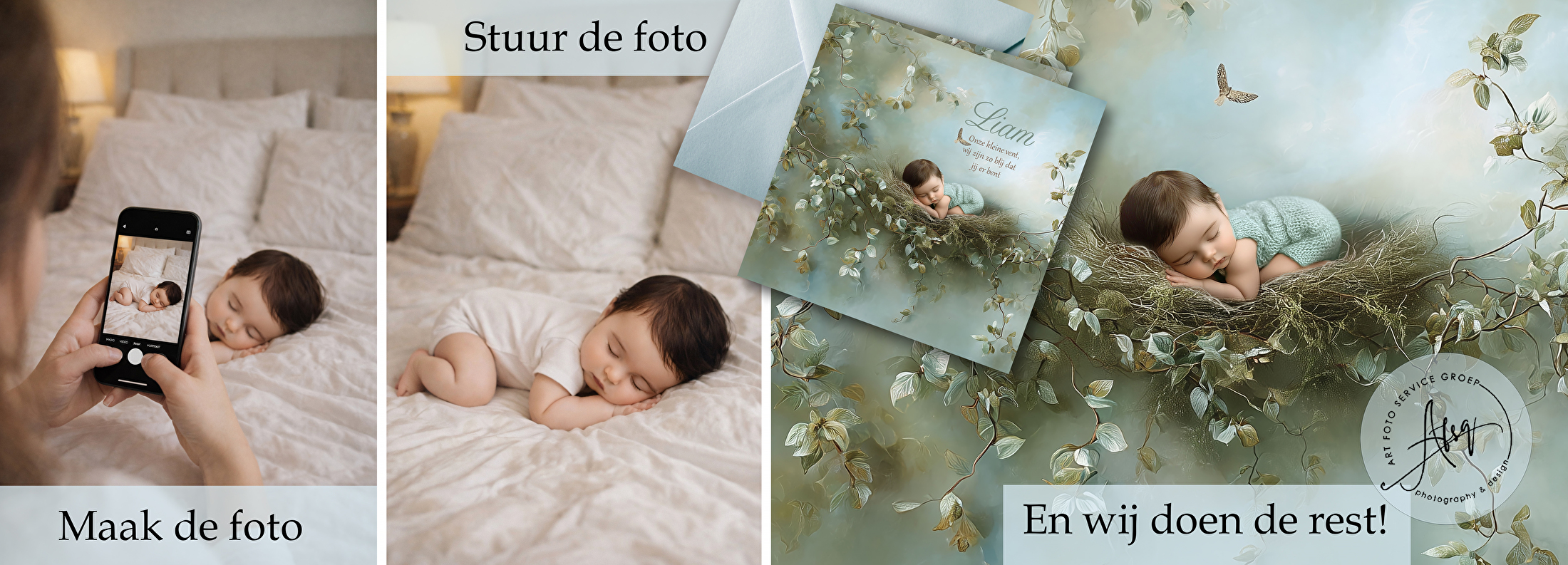 Geboortekaartjes met foto - Hoe werkt het