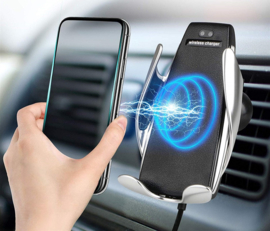 Qi auto oplader met infrarood sensor