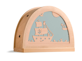 Piratenschip silhouet