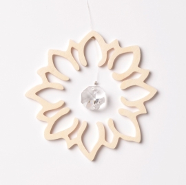 Crystal pendant 'Lotus Flower' (6 pieces)
