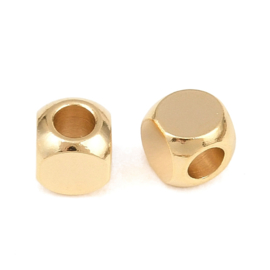 vierkant goudkleur 4 x 4 mm (RVS)