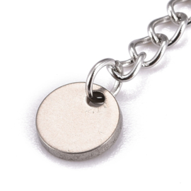 verlengketting stainless steel kleur
