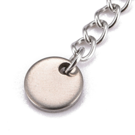 verlengketting stainless steel kleur