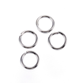 jumprings 10 mm 0,8 mm dik (RVS)