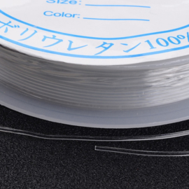elastisch transparant nylondraad 0,8 mm